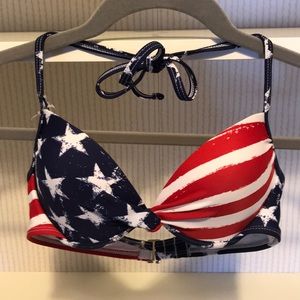 Cute Red, White, and Blue Bikini Top